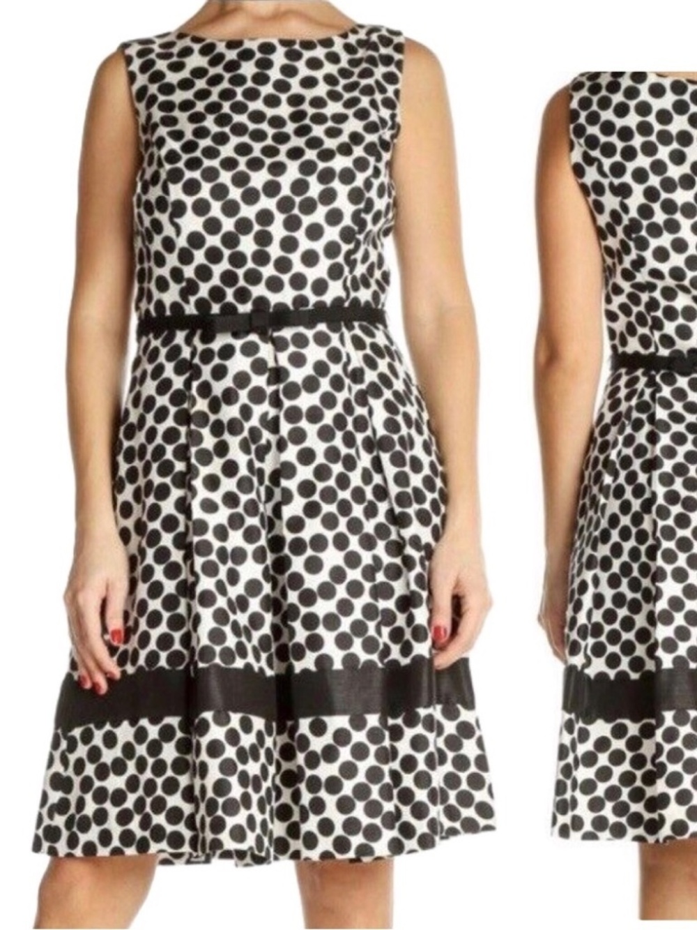 Danny and Nicole Polka Dot Fit and Flare dress.